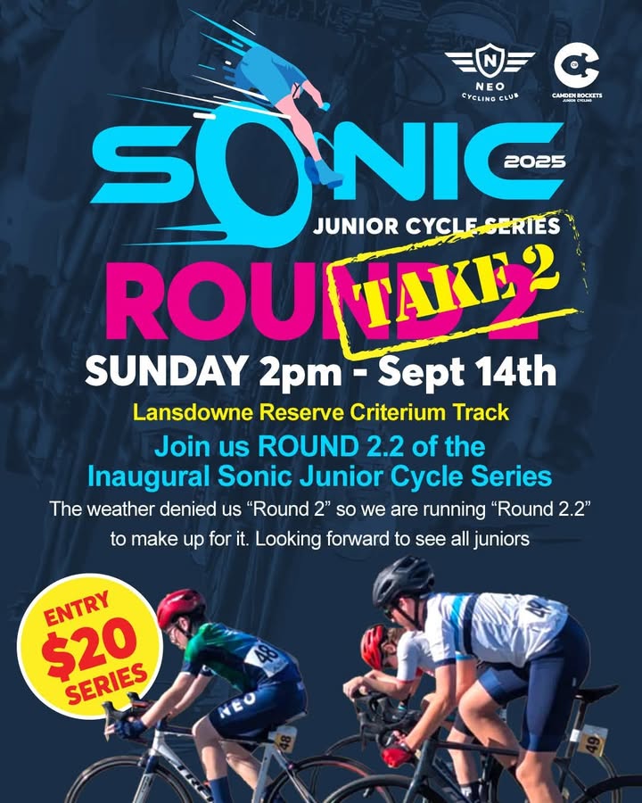 Take 2 THIS SUNDAY @ Lansdowne
First race 2pm
Brought to you by Neo CC and Camden CC.
See you there 🚴♀️